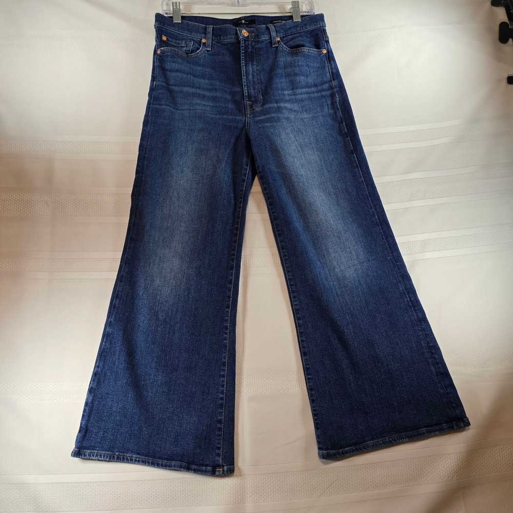 7 For All Mankind wide-leg flared jeans